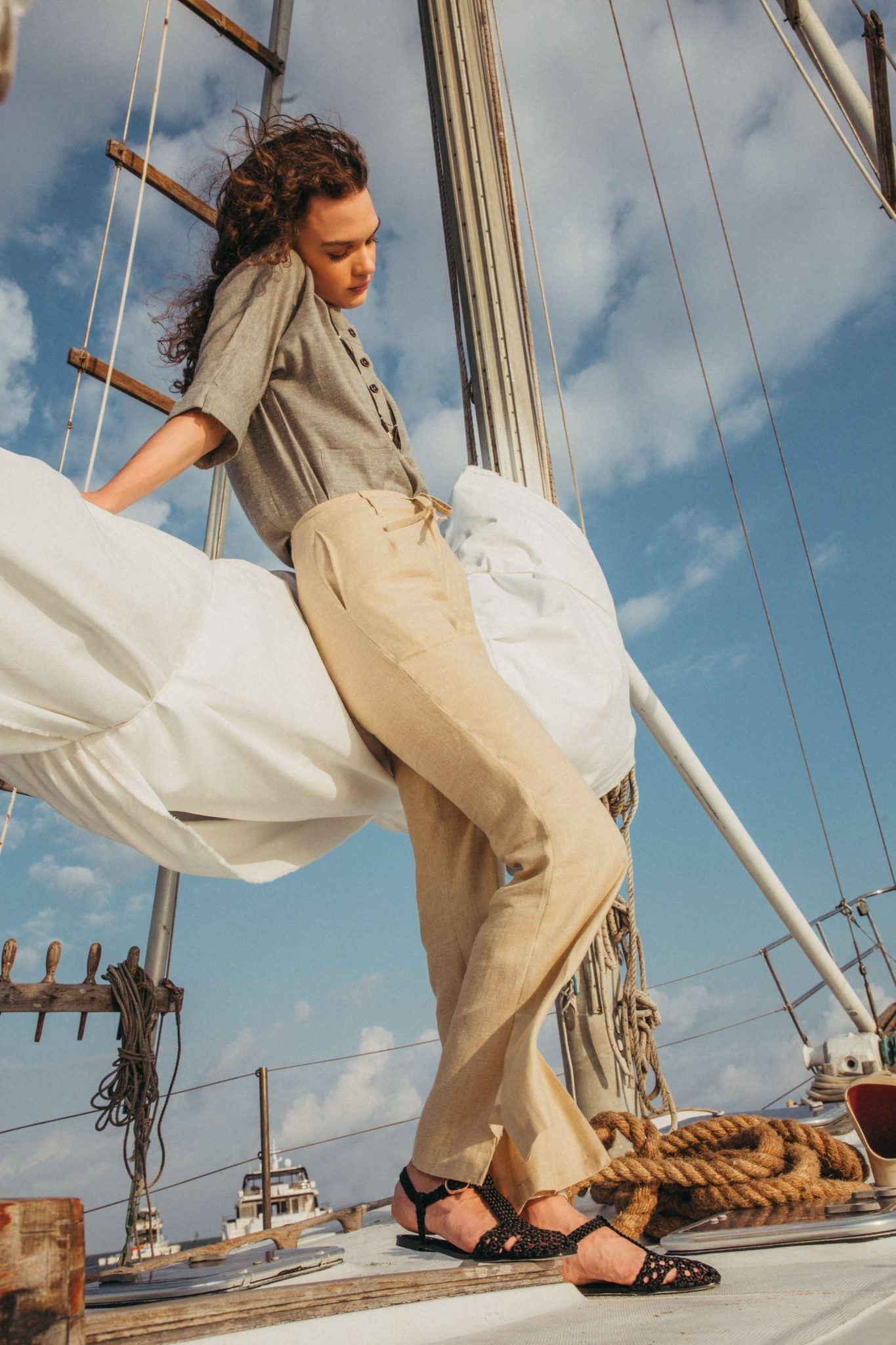 Kith Linen Flare Pants