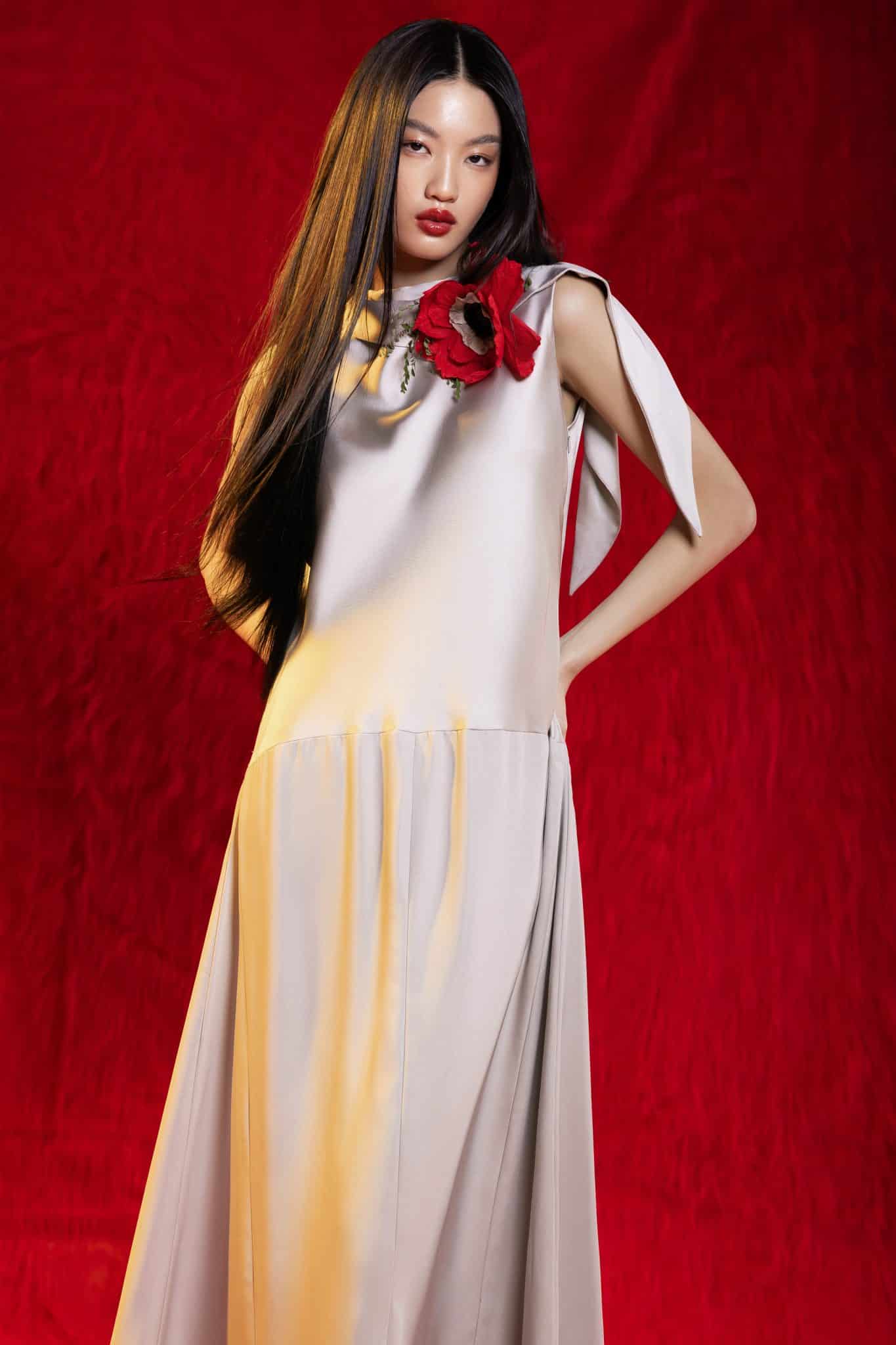 Jade Drape Sleeveless Dress